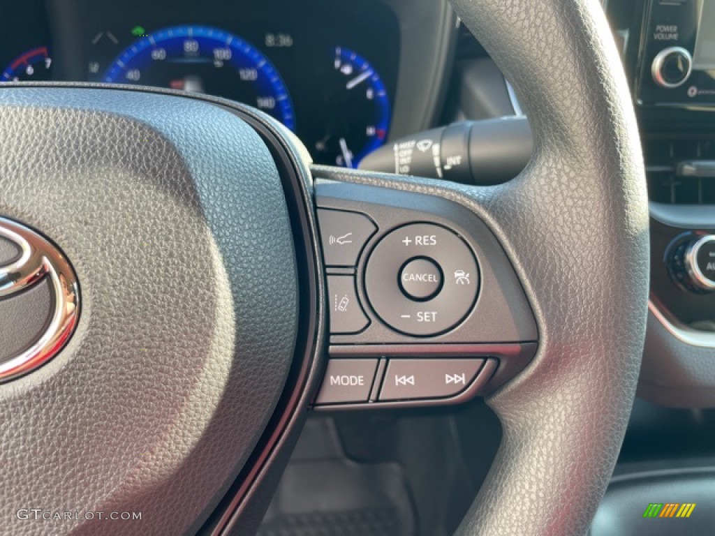 2022 Toyota Corolla LE Hybrid Black Steering Wheel Photo #142764861