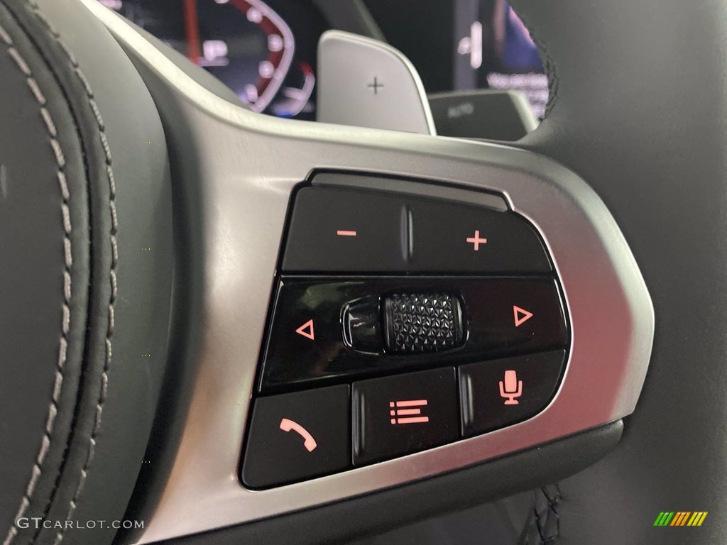 2022 BMW X6 M50i Black Steering Wheel Photo #142765287