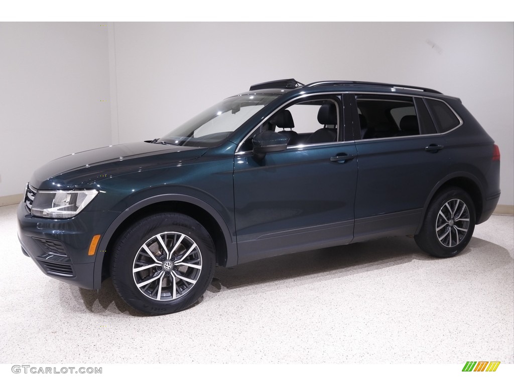 Dark Moss Green Metallic 2019 Volkswagen Tiguan SE 4MOTION Exterior Photo #142765607