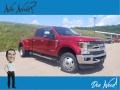 2018 Race Red Ford F350 Super Duty Lariat Crew Cab 4x4  photo #1