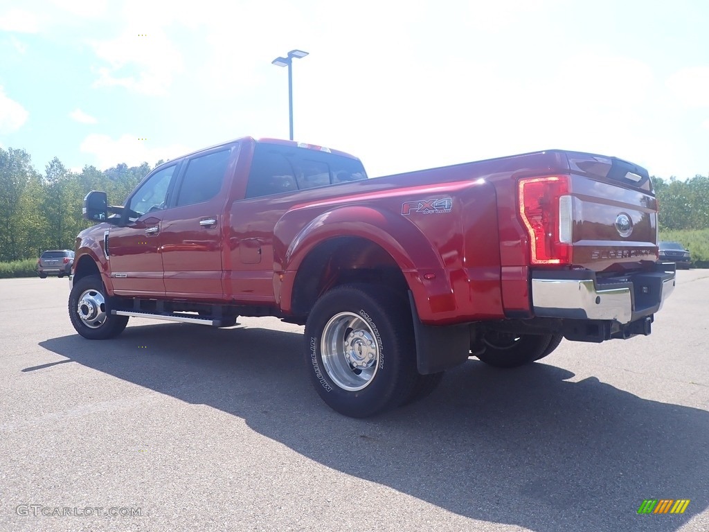 2018 F350 Super Duty Lariat Crew Cab 4x4 - Race Red / Black photo #13