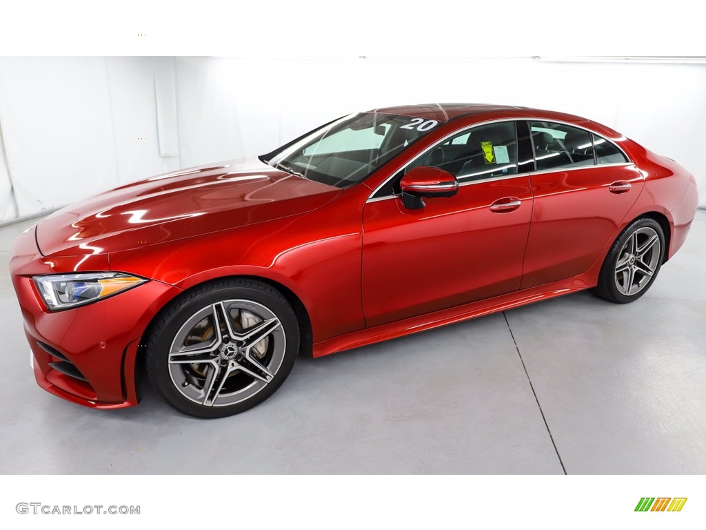 2020 CLS 450 4Matic Coupe - designo Cardinal Red Metallic / Black photo #14