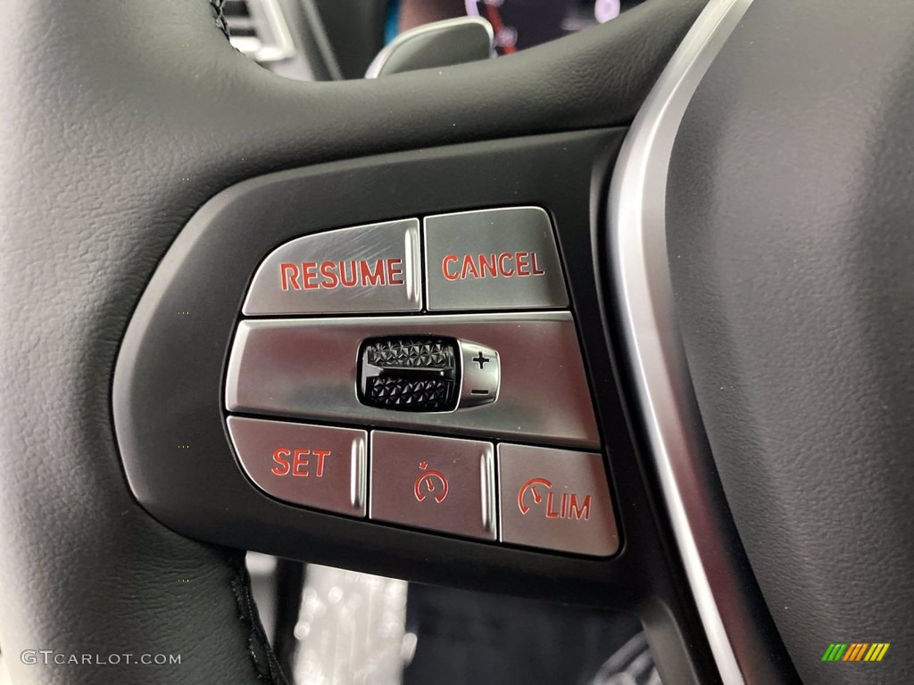 2022 BMW X4 xDrive30i Black Steering Wheel Photo #142766784