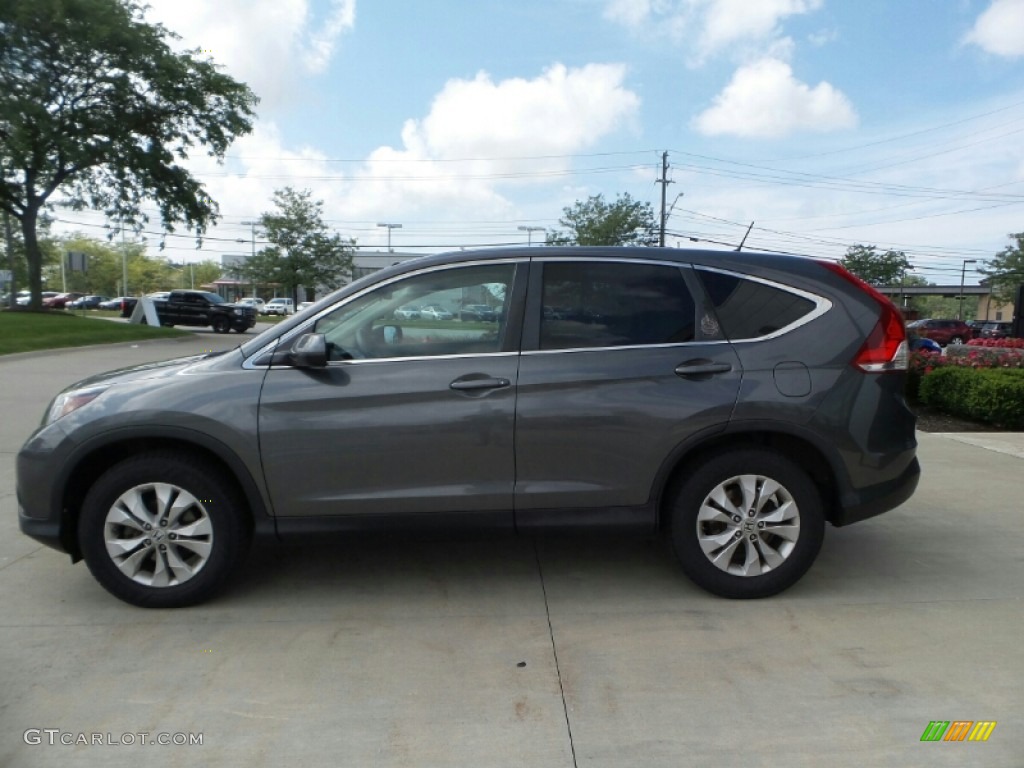 2013 CR-V EX AWD - Polished Metal Metallic / Gray photo #2