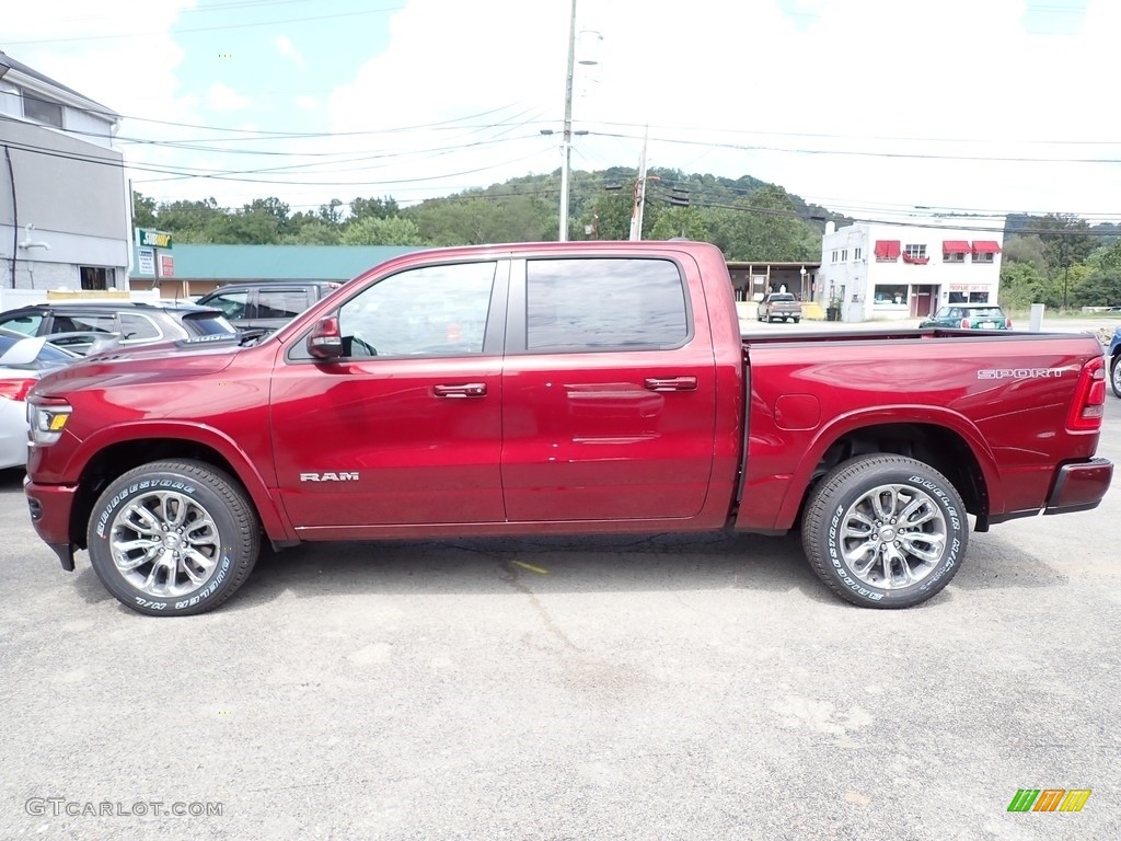 Delmonico Red Pearl 2021 Ram 1500 Laramie Crew Cab 4x4 Exterior Photo #142768158