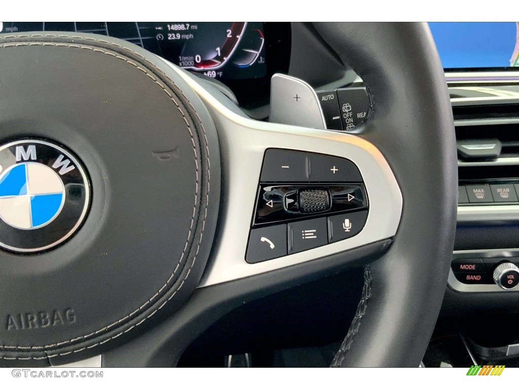 2019 BMW X5 xDrive40i Cognac Steering Wheel Photo #142770528