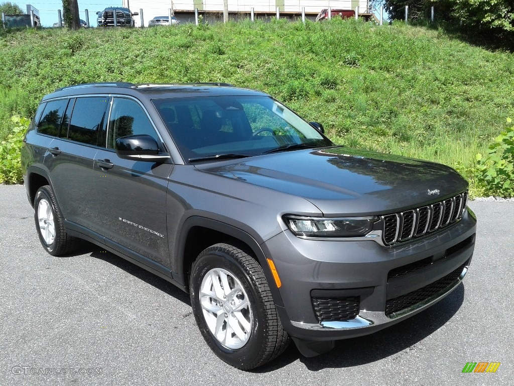 Baltic Gray Metallic 2021 Jeep Grand Cherokee L Laredo 4x4 Exterior Photo #142770888