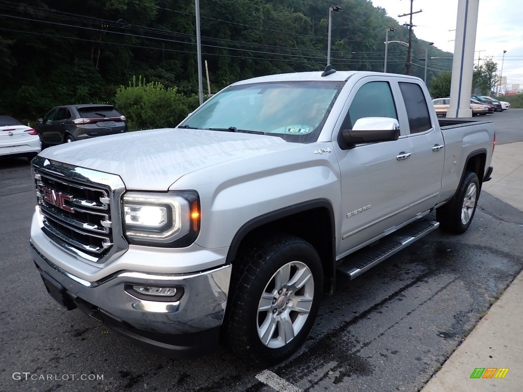 Quicksilver Metallic 2016 GMC Sierra 1500 SLT Double Cab 4WD Exterior Photo #142772214