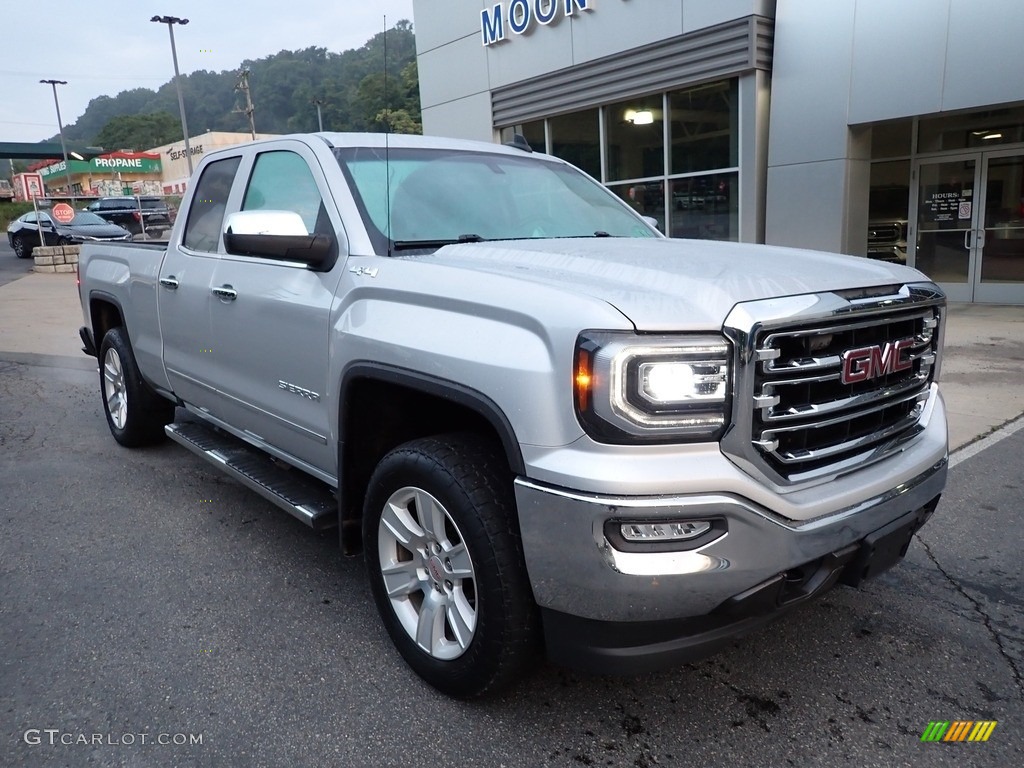 Quicksilver Metallic 2016 GMC Sierra 1500 SLT Double Cab 4WD Exterior Photo #142772265
