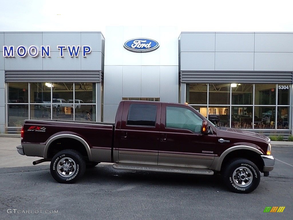 2004 F350 Super Duty King Ranch Crew Cab 4x4 - Chestnut Brown Metallic / Castano Brown Leather photo #1