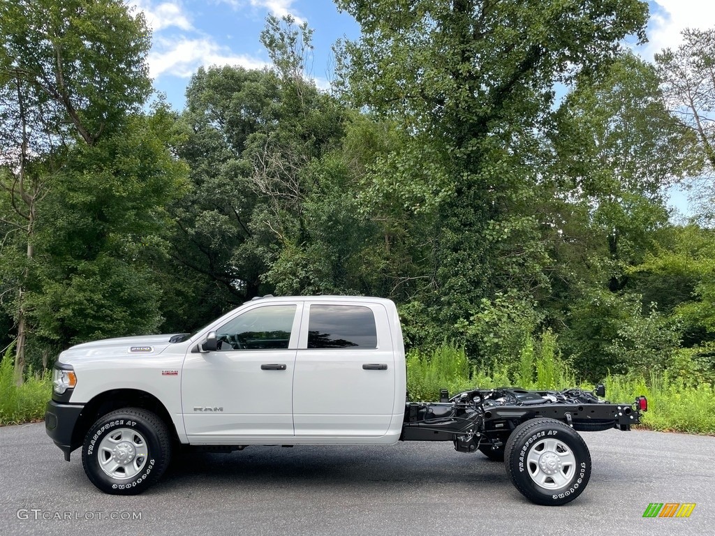 Bright White 2021 Ram 2500 Tradesman Crew Cab 4x4 Chassis Exterior Photo #142773288