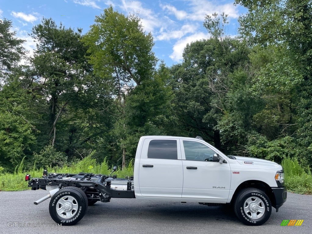 Bright White 2021 Ram 2500 Tradesman Crew Cab 4x4 Chassis Exterior Photo #142773414
