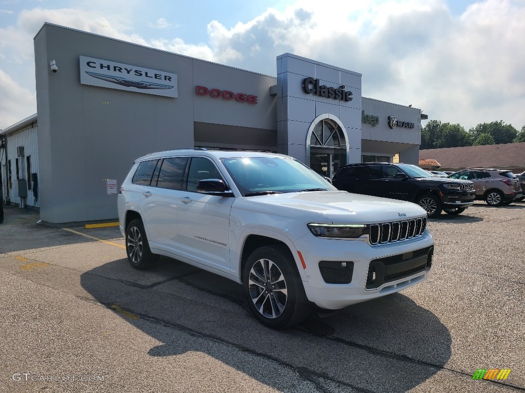2021 Grand Cherokee L Overland 4x4 - Bright White / Black photo #1