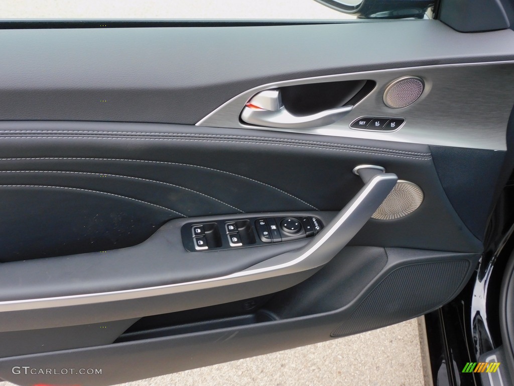 2022 Kia Stinger GT2 Black Door Panel Photo #142775643