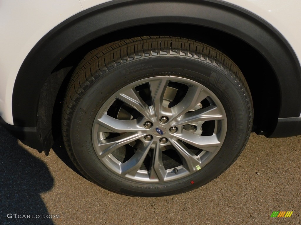 2021 Explorer XLT 4WD - Star White Metallic Tri-Coat / Sandstone photo #10