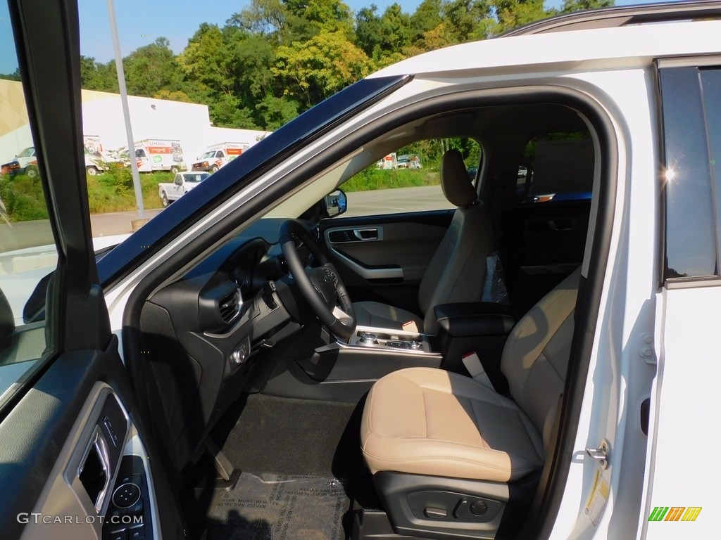 2021 Explorer XLT 4WD - Star White Metallic Tri-Coat / Sandstone photo #11