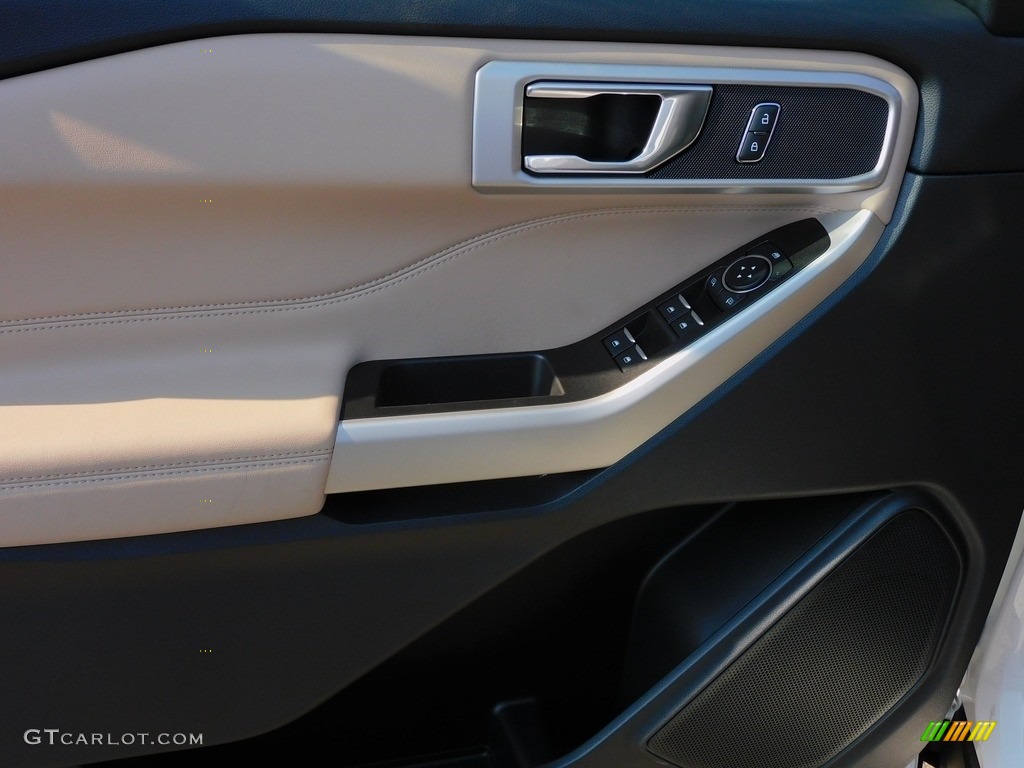 2021 Explorer XLT 4WD - Star White Metallic Tri-Coat / Sandstone photo #15