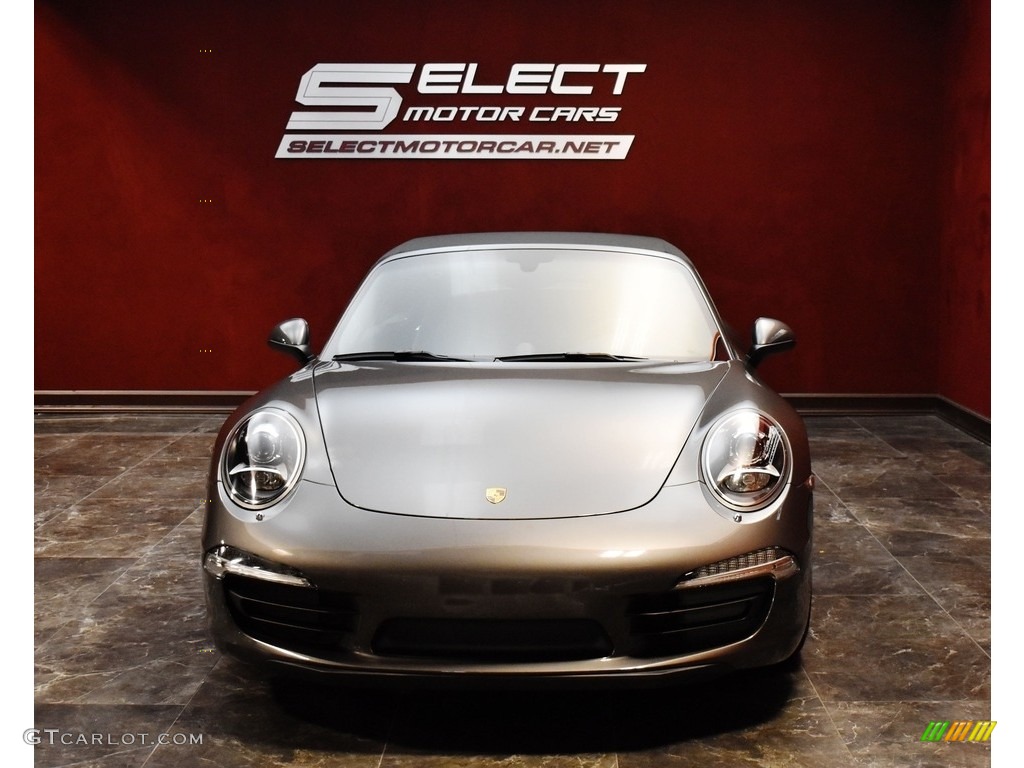 2013 911 Carrera 4S Cabriolet - Agate Grey Metallic / Black photo #2