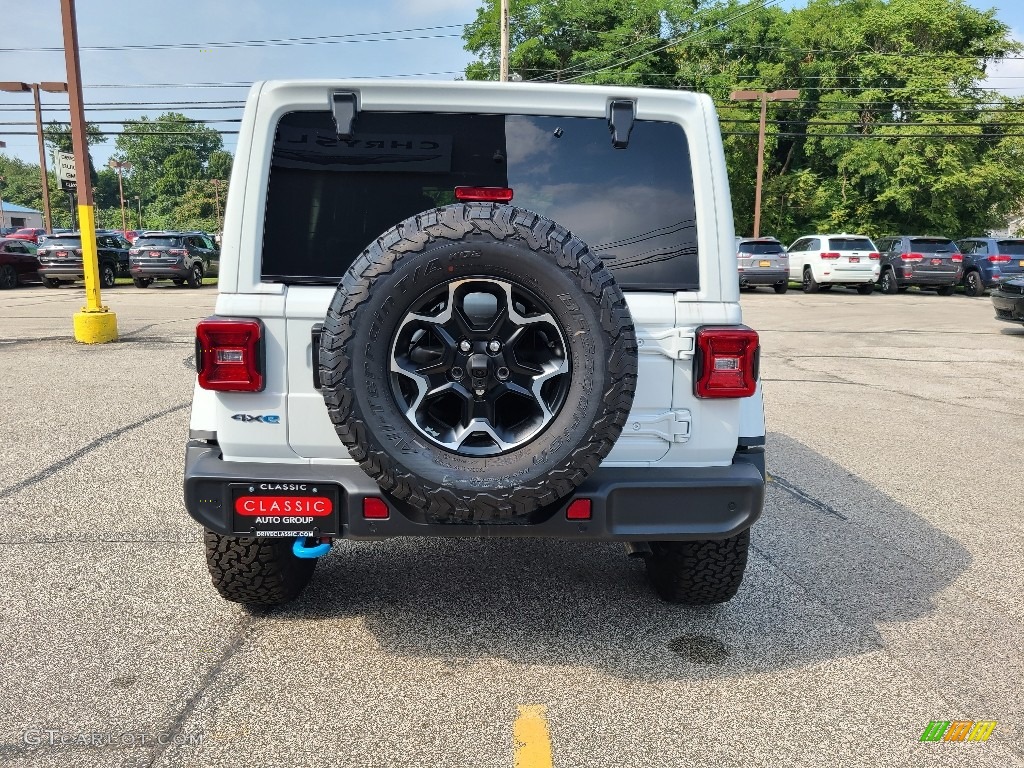 2021 Wrangler Unlimited Rubicon 4xe Hybrid - Bright White / Black photo #5