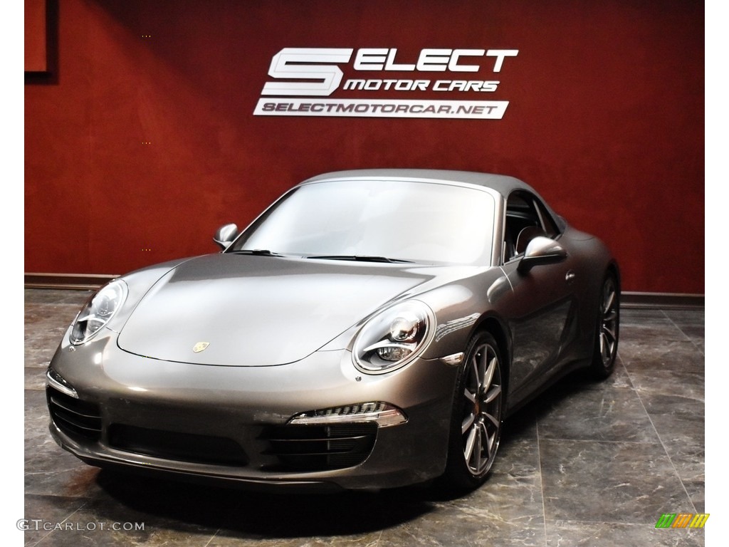 2013 911 Carrera 4S Cabriolet - Agate Grey Metallic / Black photo #5