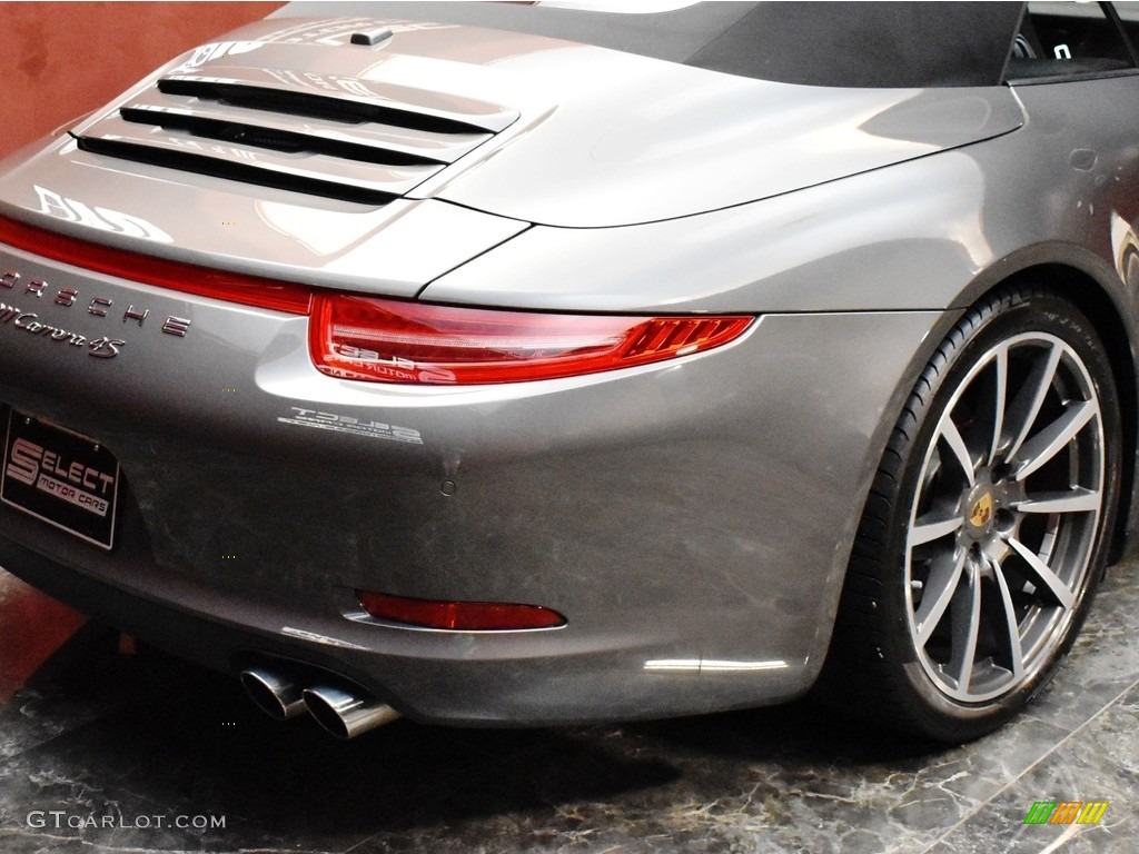 2013 911 Carrera 4S Cabriolet - Agate Grey Metallic / Black photo #8