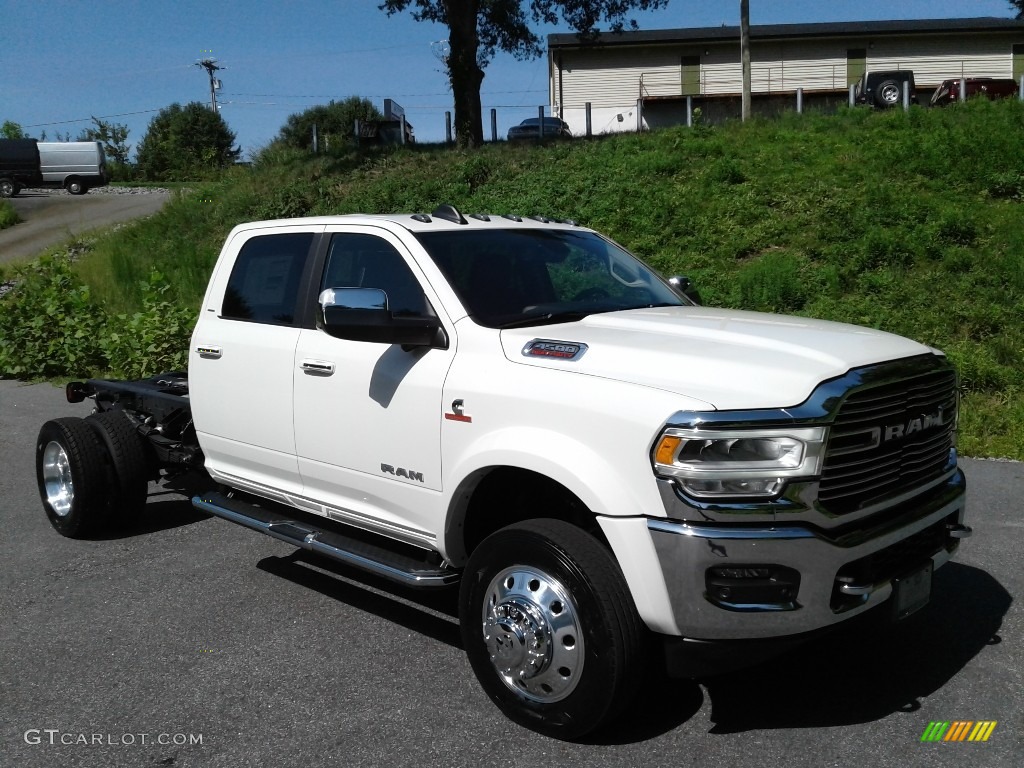 Pearl White 2021 Ram 4500 Laramie Crew Cab 4x4 Chassis Exterior Photo #142777245