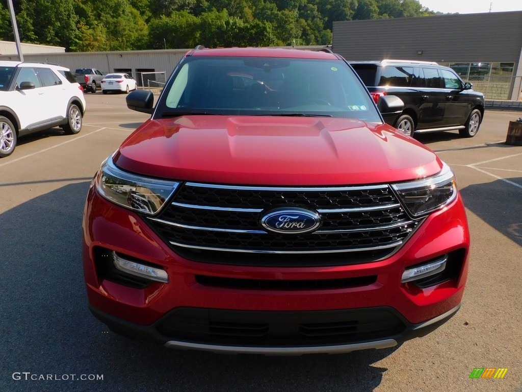 2021 Explorer XLT 4WD - Rapid Red Metallic / Ebony photo #8