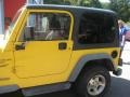 2001 Solar Yellow Jeep Wrangler Sport 4x4  photo #9