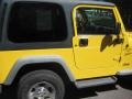 2001 Solar Yellow Jeep Wrangler Sport 4x4  photo #15