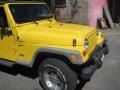 2001 Solar Yellow Jeep Wrangler Sport 4x4  photo #17