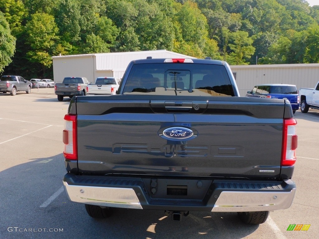 2021 F150 Lariat SuperCrew 4x4 - Smoked Quartz / Black photo #3