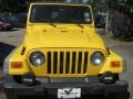 2001 Solar Yellow Jeep Wrangler Sport 4x4  photo #19