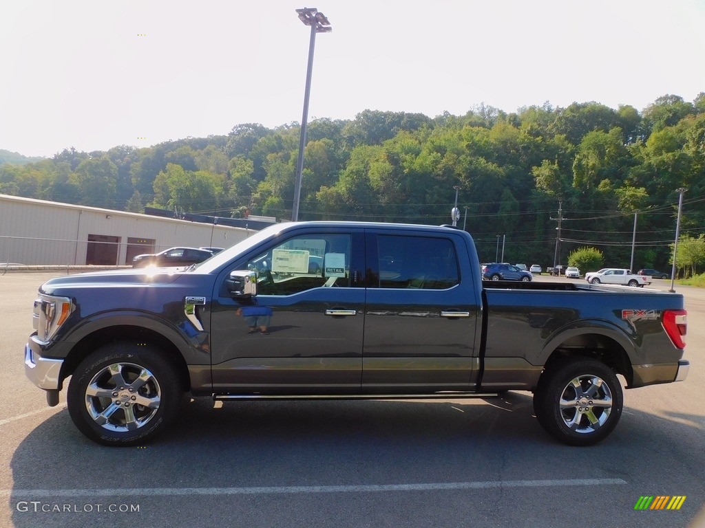 2021 F150 Lariat SuperCrew 4x4 - Smoked Quartz / Black photo #6