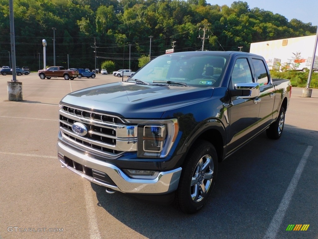 2021 F150 Lariat SuperCrew 4x4 - Smoked Quartz / Black photo #7