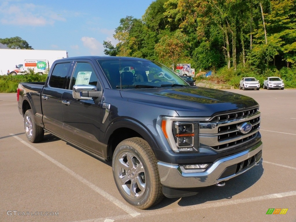 2021 F150 Lariat SuperCrew 4x4 - Smoked Quartz / Black photo #9