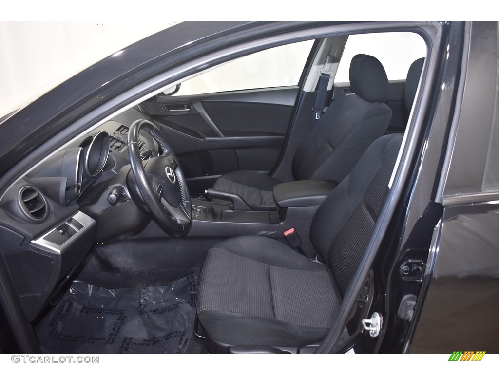 2012 MAZDA3 i Touring 4 Door - Black Mica / Black photo #8