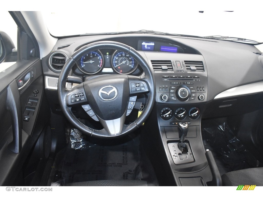 2012 MAZDA3 i Touring 4 Door - Black Mica / Black photo #13