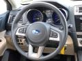 Warm Ivory 2015 Subaru Legacy 2.5i Premium Steering Wheel