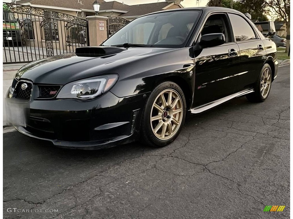2006 Impreza WRX STi - Obsidian Black Pearl / Anthracite Black photo #1