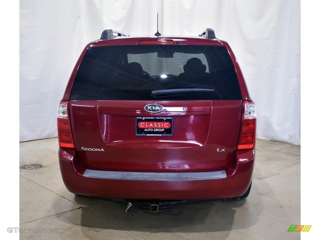 2009 Sedona LX - Claret Red / Beige photo #3