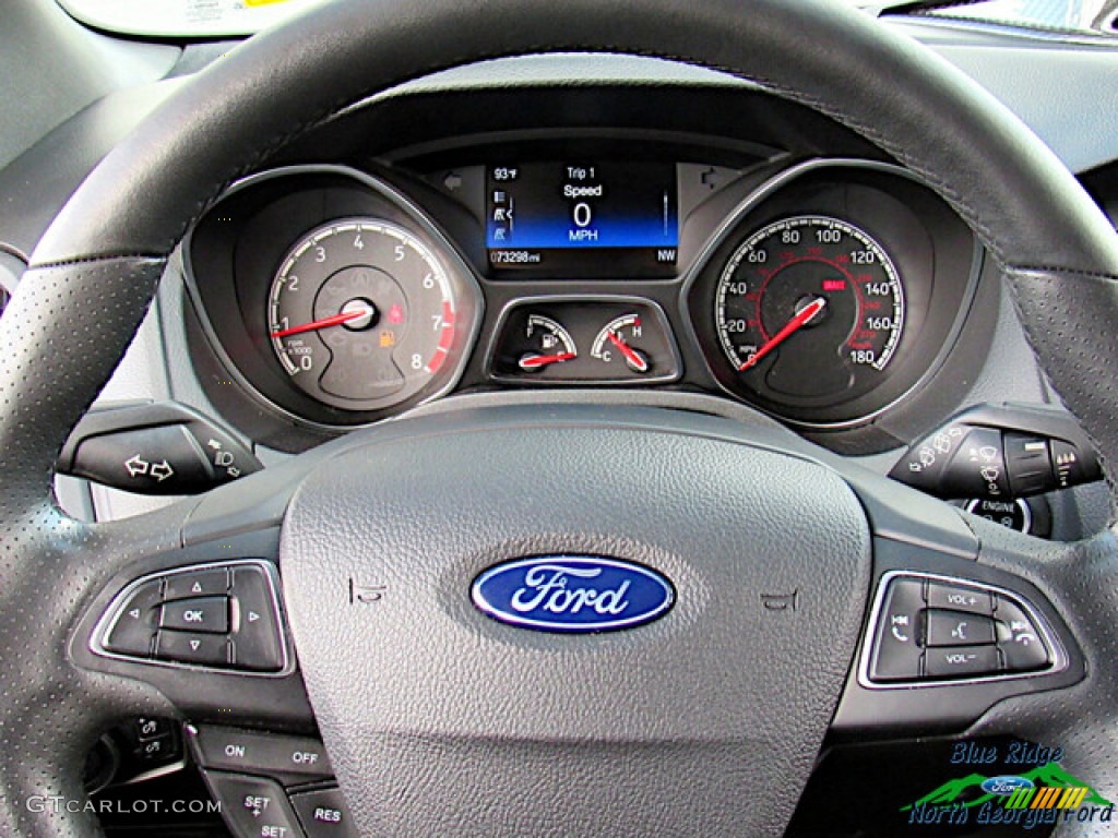 2017 Focus ST Hatch - Magnetic / Charcoal Black Recaro Leather photo #18