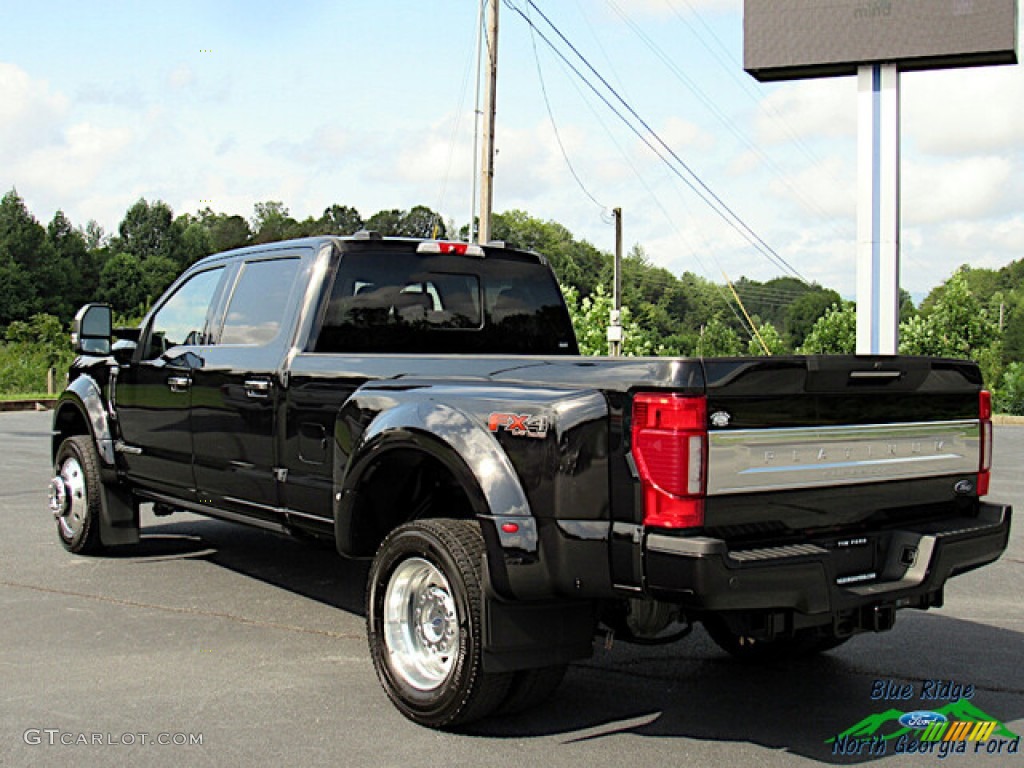2020 F450 Super Duty Platinum Crew Cab 4x4 - Agate Black / Dark Marsala photo #3