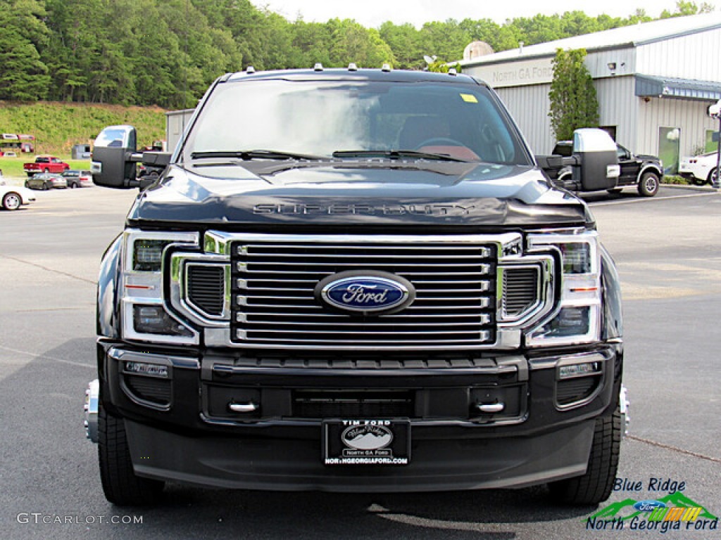 2020 F450 Super Duty Platinum Crew Cab 4x4 - Agate Black / Dark Marsala photo #5