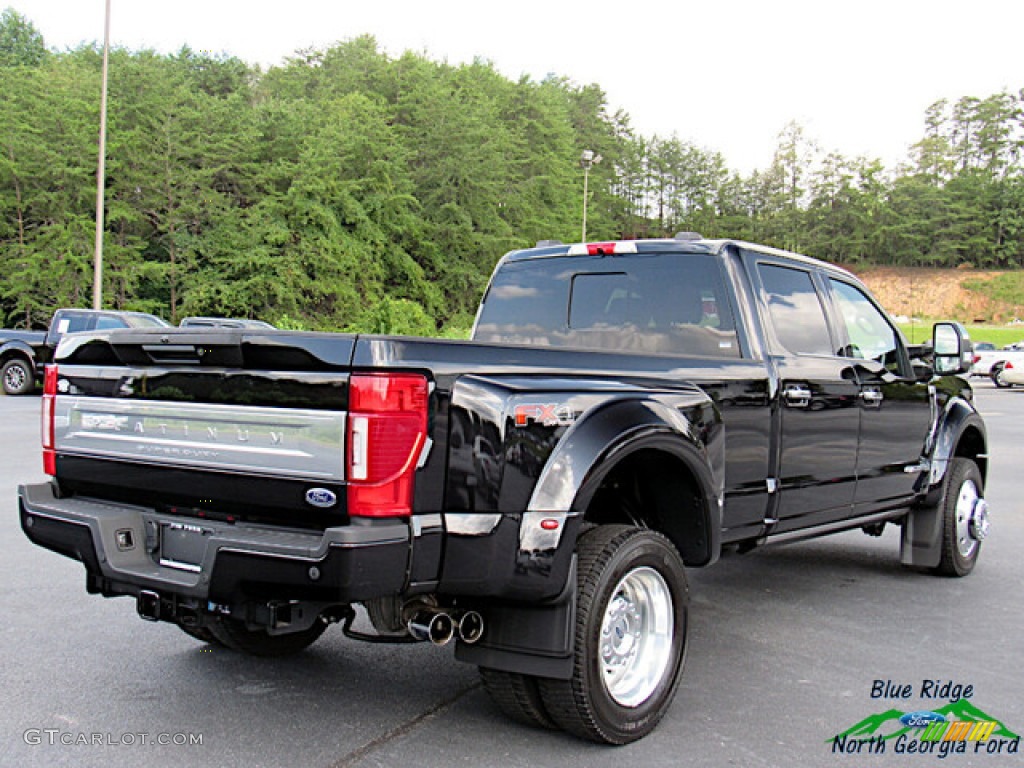 2020 F450 Super Duty Platinum Crew Cab 4x4 - Agate Black / Dark Marsala photo #6