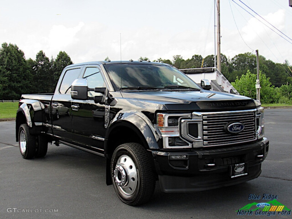 2020 F450 Super Duty Platinum Crew Cab 4x4 - Agate Black / Dark Marsala photo #8