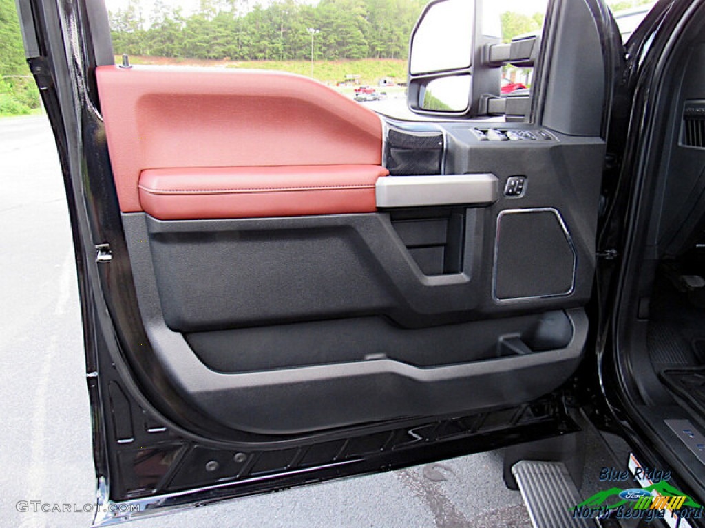 2020 F450 Super Duty Platinum Crew Cab 4x4 - Agate Black / Dark Marsala photo #10