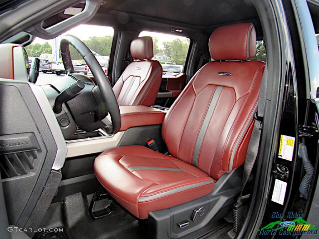 2020 F450 Super Duty Platinum Crew Cab 4x4 - Agate Black / Dark Marsala photo #12