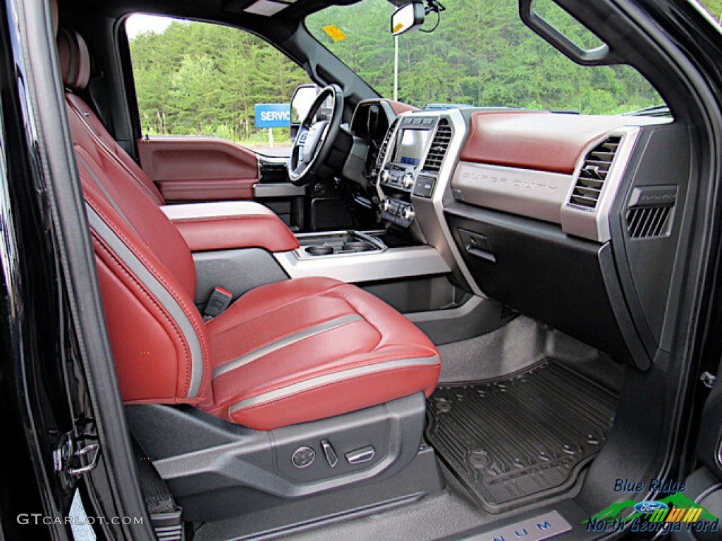 2020 F450 Super Duty Platinum Crew Cab 4x4 - Agate Black / Dark Marsala photo #13