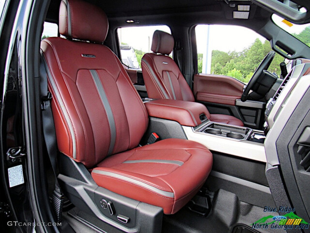 2020 F450 Super Duty Platinum Crew Cab 4x4 - Agate Black / Dark Marsala photo #14