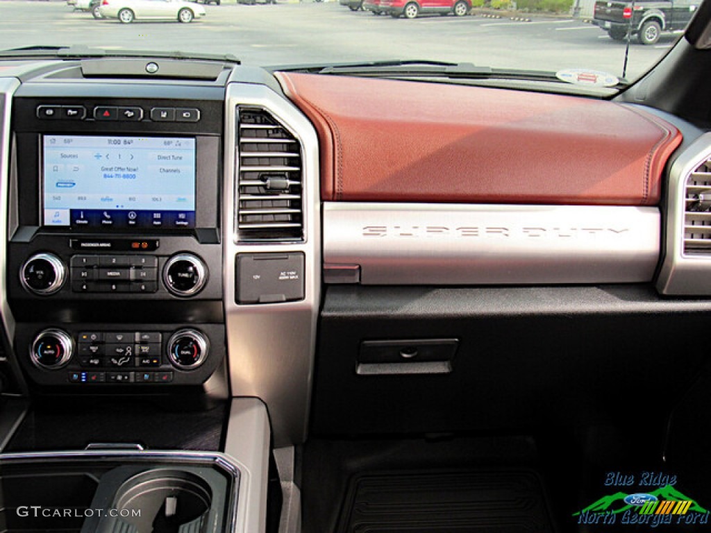 2020 F450 Super Duty Platinum Crew Cab 4x4 - Agate Black / Dark Marsala photo #18